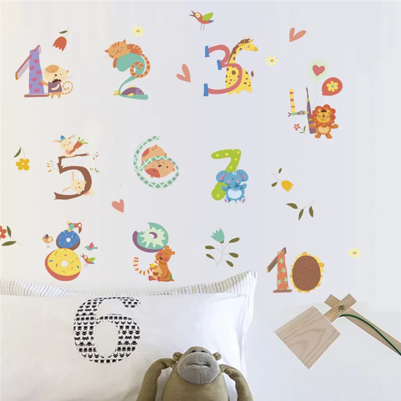 Funny Numbers With Animal Wall Stickers For Baby Room Classroom Home Decor Cartoon Nursery Mural Art Diy Pvc Safari Wall Decals
Funny Numbers With Animal Wall Stickers For Baby Room Classroom Home Decor Cartoon Nursery Mural Art Diy Pvc Safari Wall Decals