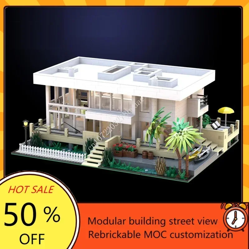 3314PCS MOC Modular Fire Island House of Richard Meier Model Custom Puzzle Technology DIY Assembly Toys Birthday Gift
3314PCS MOC Modular Fire Island House of Richard Meier Model Custom Puzzle Technology DIY Assembly Toys Birthday Gift