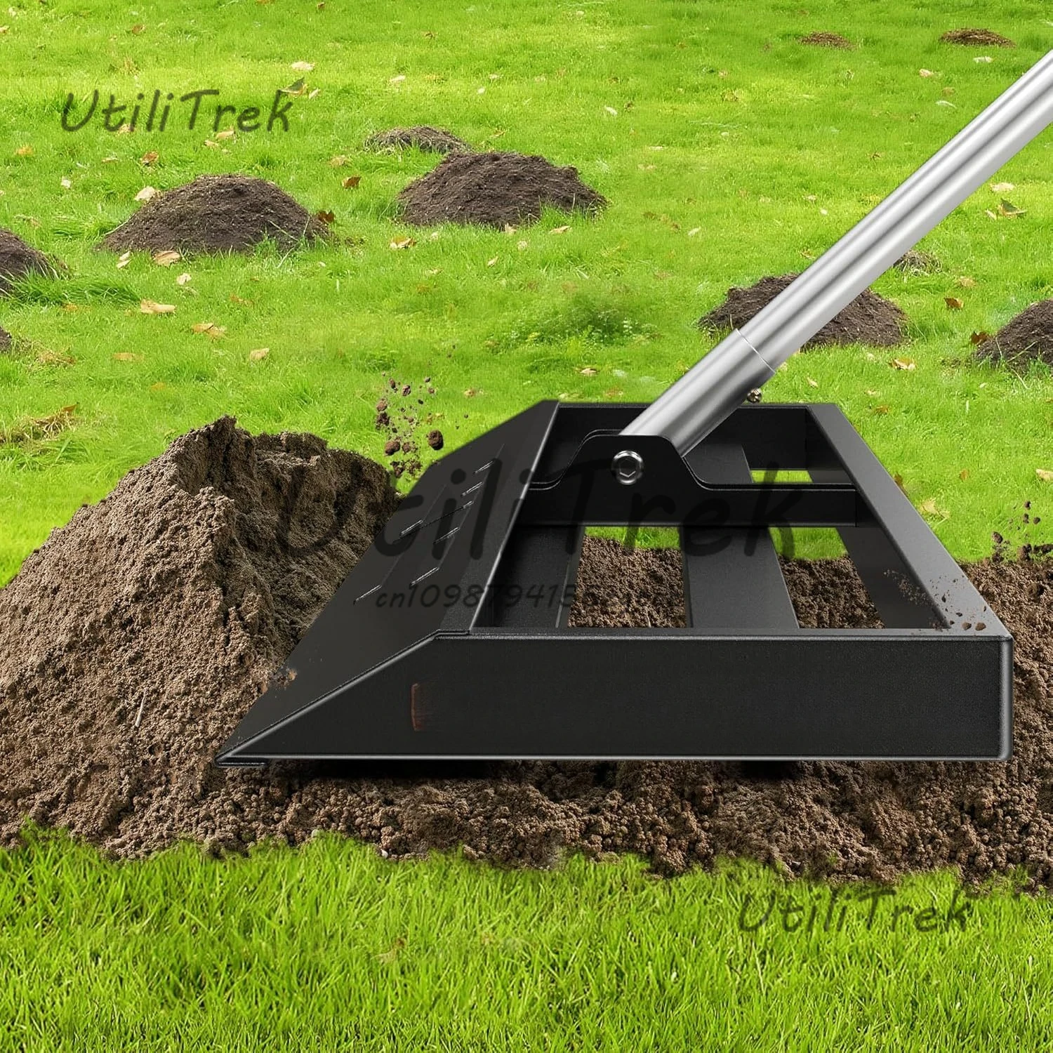 Roller type lawn leveling rake Removable stainless steel lawn leveling tool
Roller type lawn leveling rake Removable stainless steel lawn leveling tool