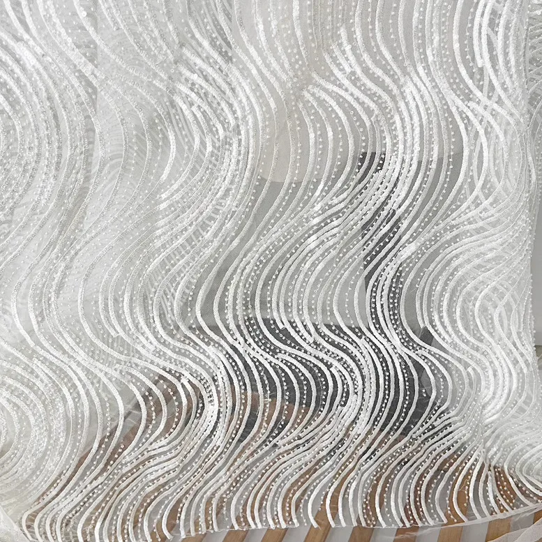 Белая сетка, принадлежности и аксессуары, ткань Cheongsam для свадебного платья, прочная ткань из бисера S-образной формы с изогнутым узором для шитья 
Белая сетка, принадлежности и аксессуары, ткань Cheongsam для свадебного платья, прочная ткань из бисера S-образной формы с изогнутым узором для шитья