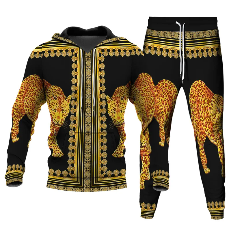 Vintage Luxury Leopard Chain 3D Printed Hoodie+Pants 2Pcs Suits Men Women Casual Couple Sportswear Tracksuit Clothing Sets S-6XL
Vintage Luxury Leopard Chain 3D Printed Hoodie+Pants 2Pcs Suits Men Women Casual Couple Sportswear Tracksuit Clothing Sets S-6XL