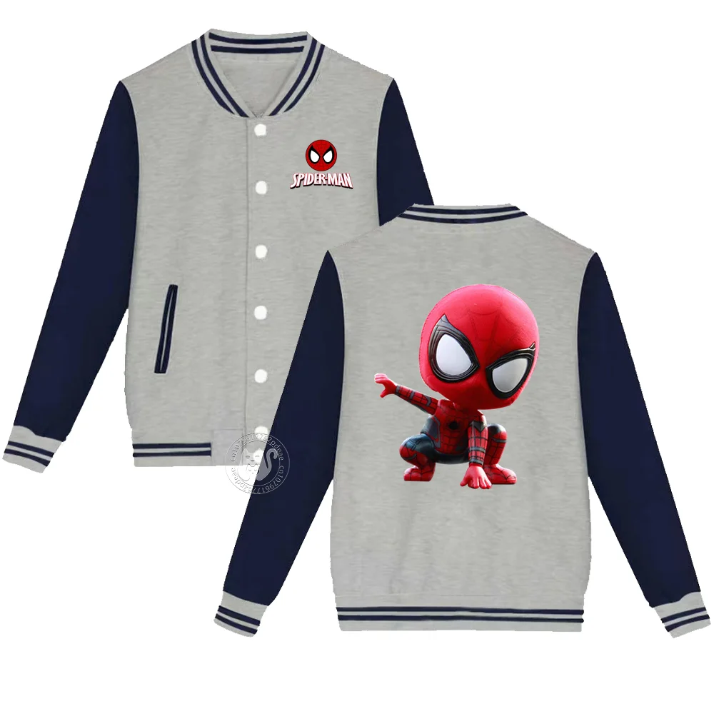 Cartoon cute Spiderman printed children's autumn and winter fashion warm casual comfortable boys and girls baseball uniform
Cartoon cute Spiderman printed children's autumn and winter fashion warm casual comfortable boys and girls baseball uniform