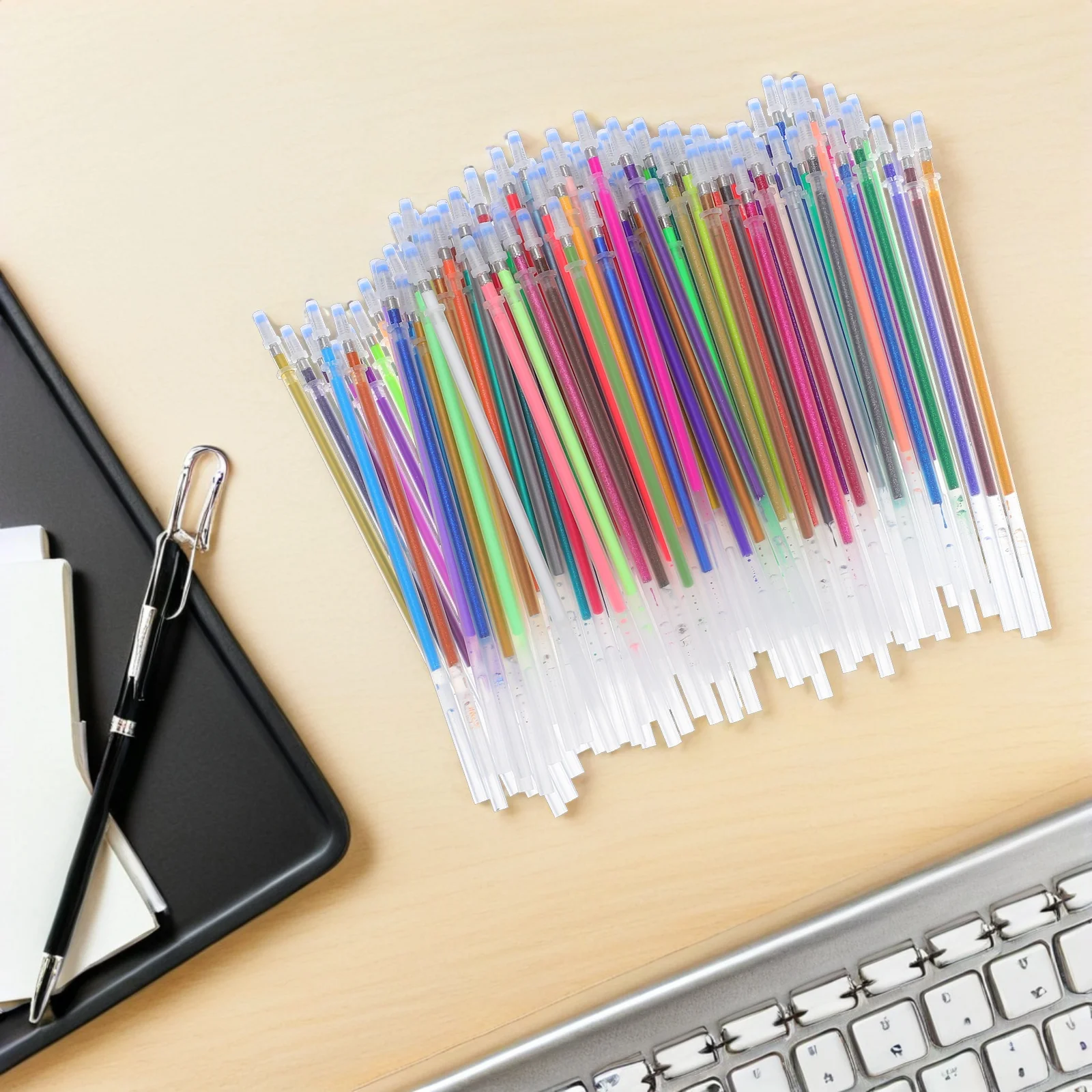 120pcs Gel Pen Refills 0.8mm Multicolor Ink Refills for Drawing Writing Scrapbook Smooth Universal Replacement
120pcs Gel Pen Refills 0.8mm Multicolor Ink Refills for Drawing Writing Scrapbook Smooth Universal Replacement