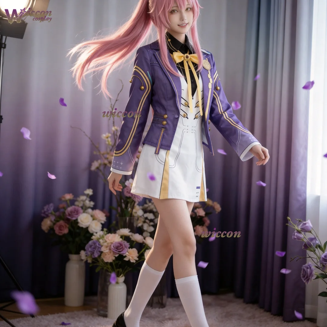 Aemeath Cosplay Costume Wuthering Waves School Uniform Outfit Coat Dress Leg Socks Bow Tie Wig JK Uniform Set Halloween Cosplay
Aemeath Cosplay Costume Wuthering Waves School Uniform Outfit Coat Dress Leg Socks Bow Tie Wig JK Uniform Set Halloween Cosplay