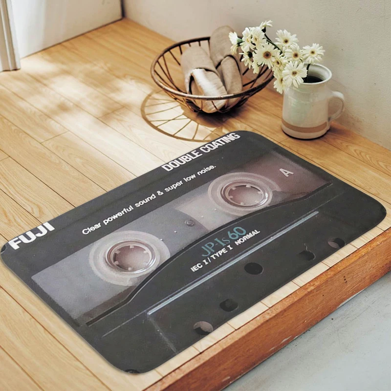 Vintage Cassette Music Tape Floor Mat Non-slip Carpet Entrance of House Home Decor Items Hallway Balcony Rug Slip-resistant
Vintage Cassette Music Tape Floor Mat Non-slip Carpet Entrance of House Home Decor Items Hallway Balcony Rug Slip-resistant