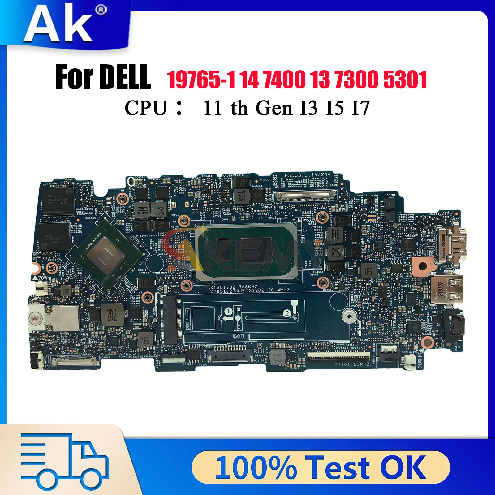 19765-1 Mainboard For Dell Inspiron 7400 7300 Vostro 5301 09298W 09750J 09JX16 0X49H6 with i3 i5 i7 CPU 100% Fully Tested
19765-1 Mainboard For Dell Inspiron 7400 7300 Vostro 5301 09298W 09750J 09JX16 0X49H6 with i3 i5 i7 CPU 100% Fully Tested