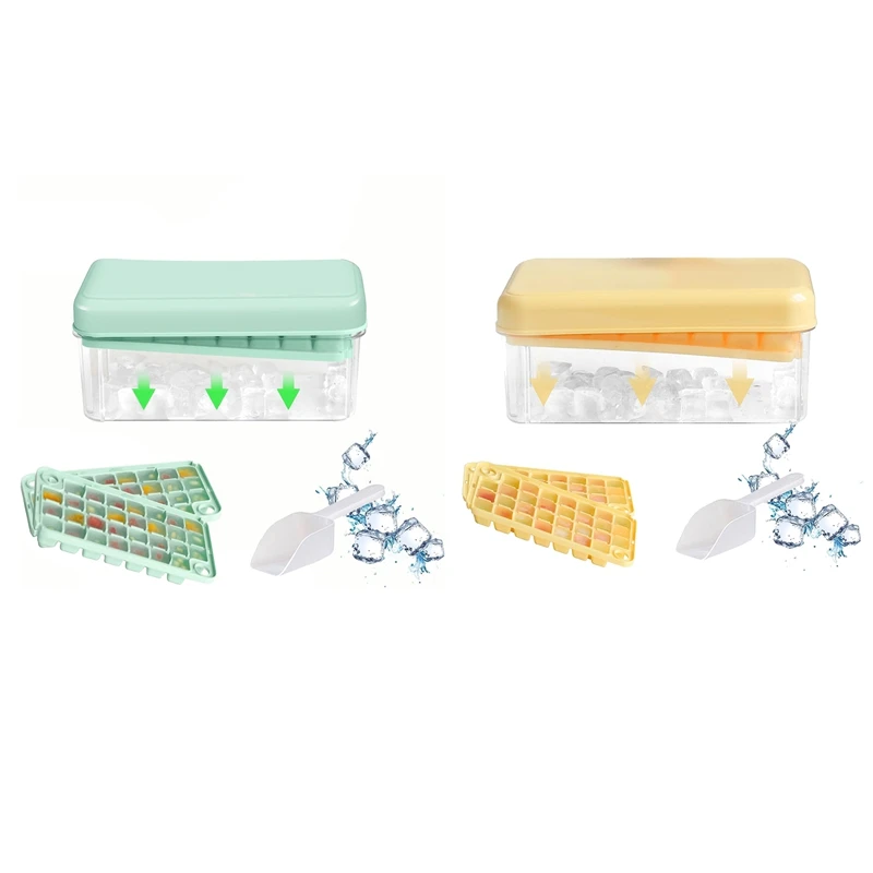Ice Trays With Lid Fit For Freezer Ice Maker Mold With Container 60 Ice Trays Easy-Release Ice Green
Ice Trays With Lid Fit For Freezer Ice Maker Mold With Container 60 Ice Trays Easy-Release Ice Green