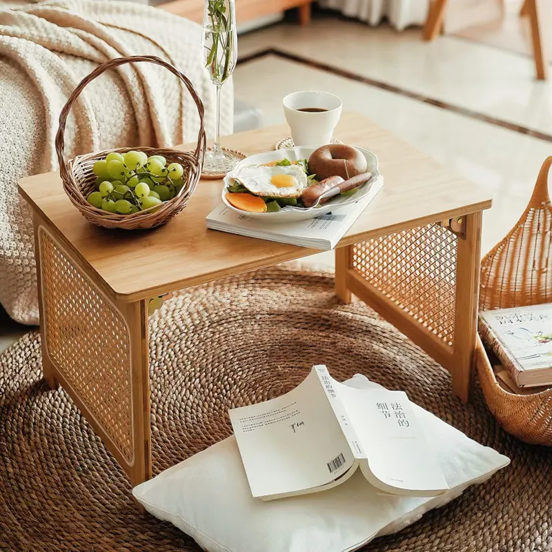 Rattan Woven Foldable Bed Laptop Desk Solid Thickened Legs Multi Purpose Small Coffee Table Study Stand for Home Office Use
Rattan Woven Foldable Bed Laptop Desk Solid Thickened Legs Multi Purpose Small Coffee Table Study Stand for Home Office Use
