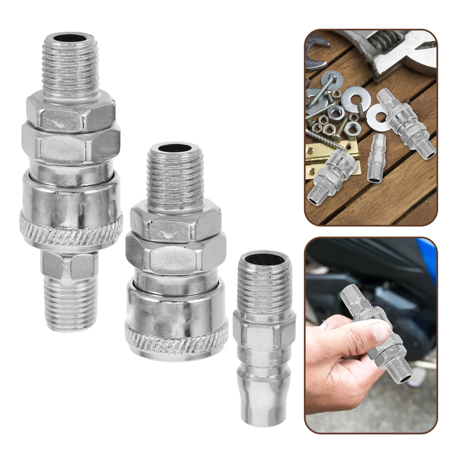 3Pcs Air Hose Quick Connect Fittings Hydraulic Pneumatic Steel Quick Disconnect Push to Connect High Pressure Hose Adapters
3Pcs Air Hose Quick Connect Fittings Hydraulic Pneumatic Steel Quick Disconnect Push to Connect High Pressure Hose Adapters