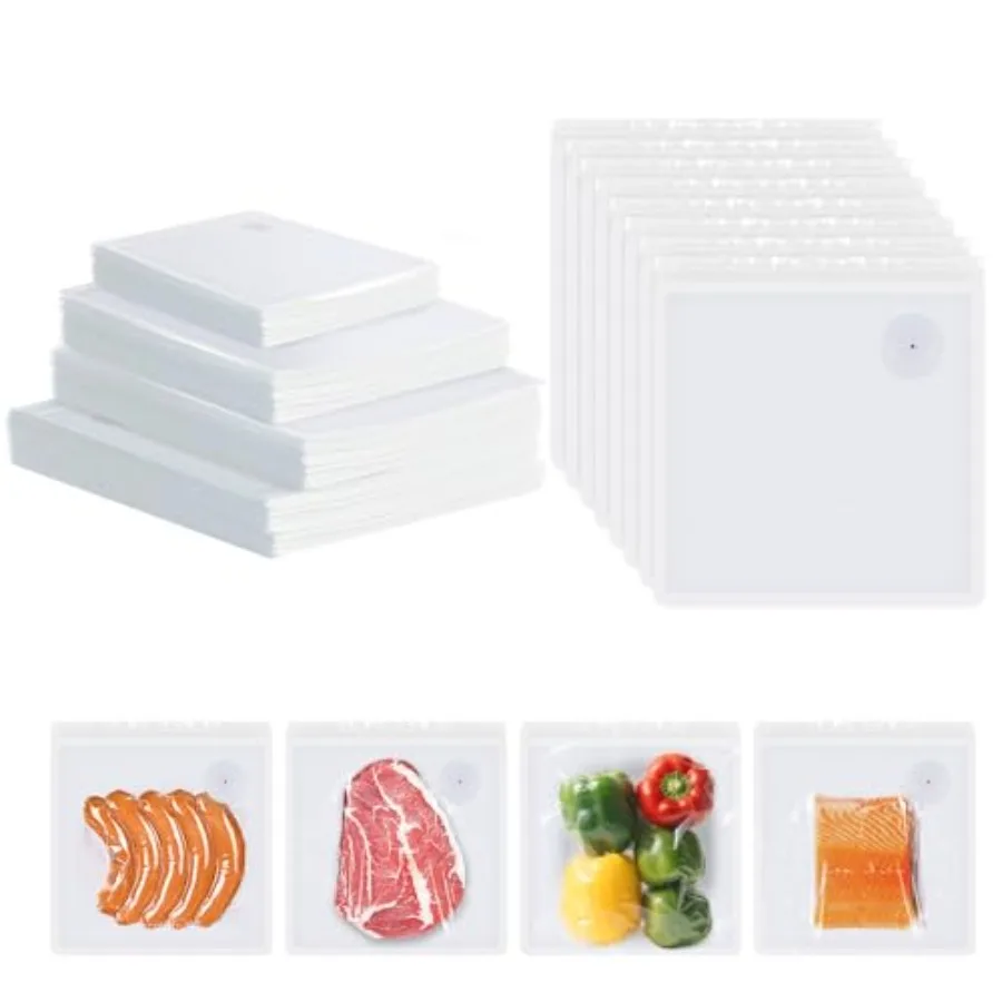 Reusable Vacuum Seal Bags, BPA-Free Food-Grade, Leakproof and Odor-Resistant, Freezer and Microwave Safe, Heavy-Duty Clear Bags
Reusable Vacuum Seal Bags, BPA-Free Food-Grade, Leakproof and Odor-Resistant, Freezer and Microwave Safe, Heavy-Duty Clear Bags