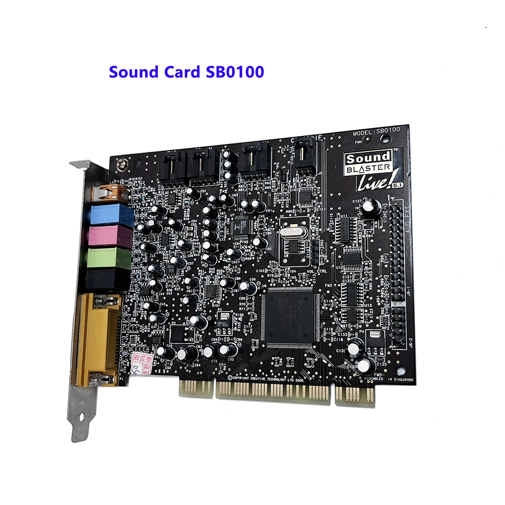 Звуковая карта Sound Blaster Live! SB0100 Звуковая карта PCI 5.1 для CREATIVE — бесплатная доставка
Звуковая карта Sound Blaster Live! SB0100 Звуковая карта PCI 5.1 для CREATIVE — бесплатная доставка