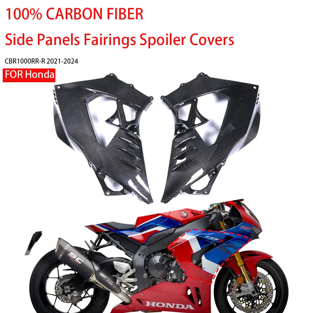 Motorcycle Fairing kits For Honda CBR1000RR-R 2021-2024 100% Carbon Fiber Side Panels Guard Spoiler Cover Protector Accessories
Motorcycle Fairing kits For Honda CBR1000RR-R 2021-2024 100% Carbon Fiber Side Panels Guard Spoiler Cover Protector Accessories