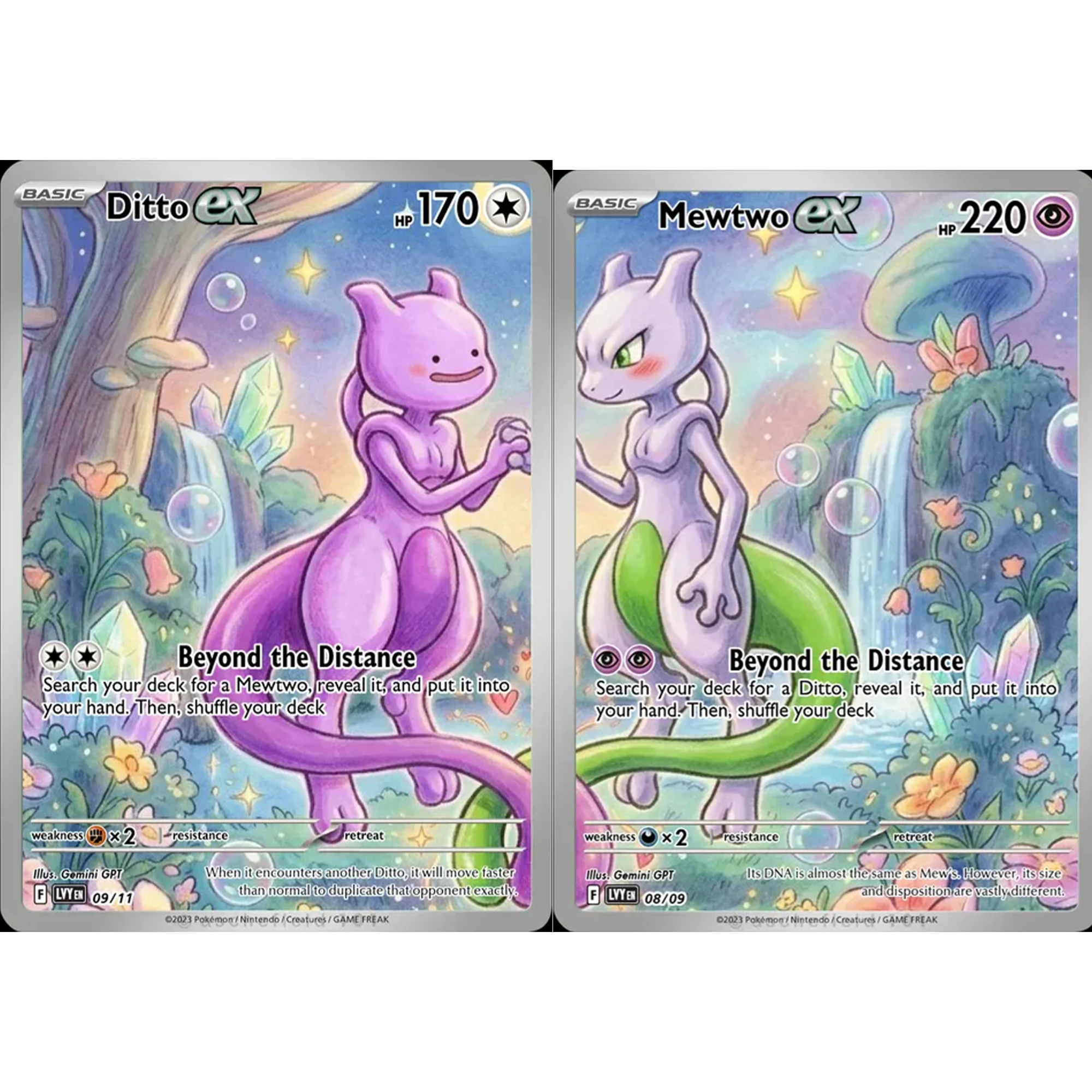 Diy Self-control Ptcg Pokemon Ditto Mewtwo Fan Art Trading Card Anime Collection Cards Cartoon Toy
Diy Self-control Ptcg Pokemon Ditto Mewtwo Fan Art Trading Card Anime Collection Cards Cartoon Toy