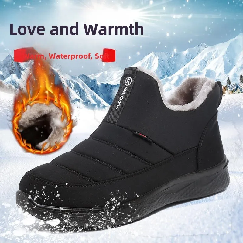 Утепленные зимние сапоги Thiened Fce для мужчин, теплые хлопковые ботинки для суровых морозов, женские утепленные ботинки для среднего возраста
Утепленные зимние сапоги Thiened Fce для мужчин, теплые хлопковые ботинки для суровых морозов, женские утепленные ботинки для среднего возраста