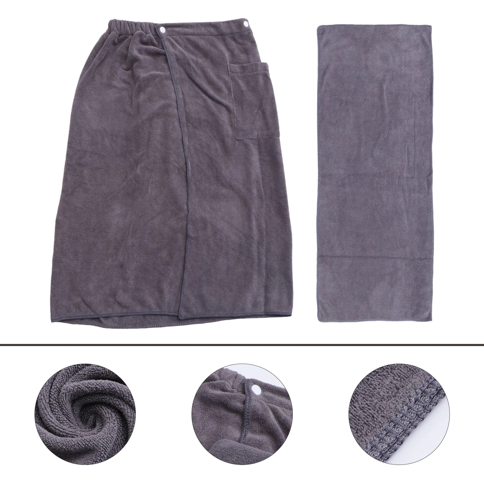 1Pcs Men Bathrobe Microfiber Soft Absorbent Wearable Bath Skirt Comfortable Breathable Home Bathroom Towel Robe Quick Drying
1Pcs Men Bathrobe Microfiber Soft Absorbent Wearable Bath Skirt Comfortable Breathable Home Bathroom Towel Robe Quick Drying