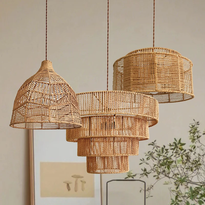 Wabi Sabi Style Hemp Rope Pendant Light Creative Living Room Light Japanese Retro Handmade Woven Restaurant Lighting Fixtures
Wabi Sabi Style Hemp Rope Pendant Light Creative Living Room Light Japanese Retro Handmade Woven Restaurant Lighting Fixtures