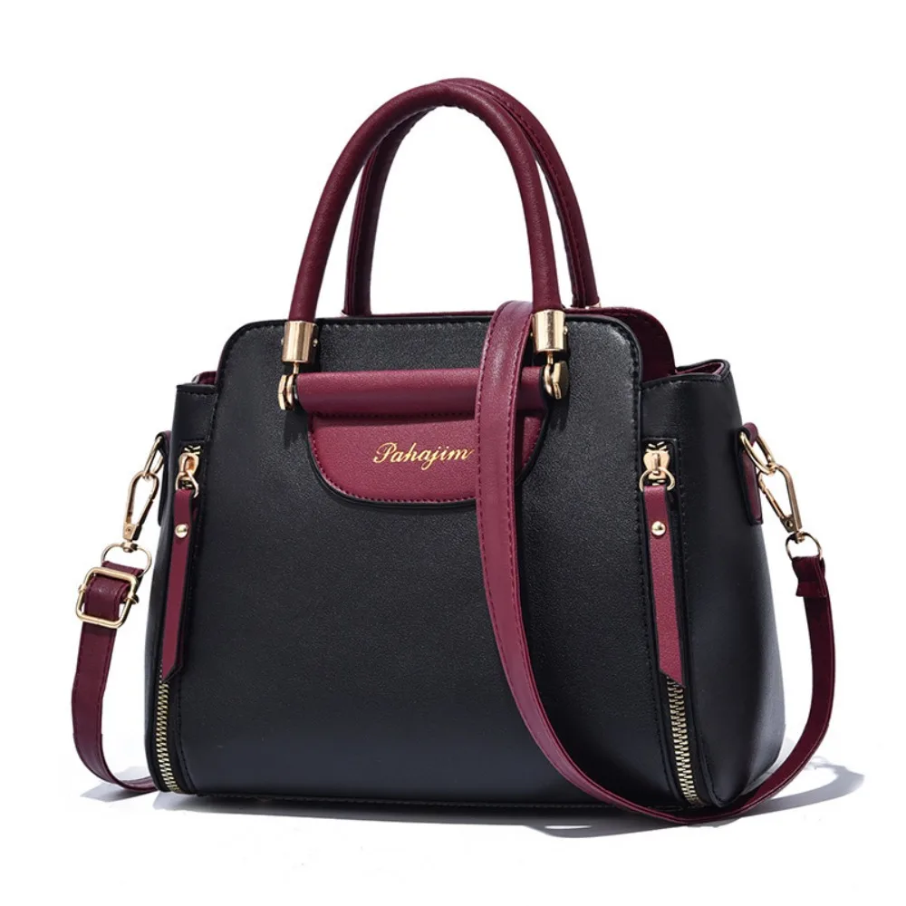 Fashion PU Women Bag Hit Color Elegant Handheld Bag Large Capacity Shoulder Bag Daily
Fashion PU Women Bag Hit Color Elegant Handheld Bag Large Capacity Shoulder Bag Daily