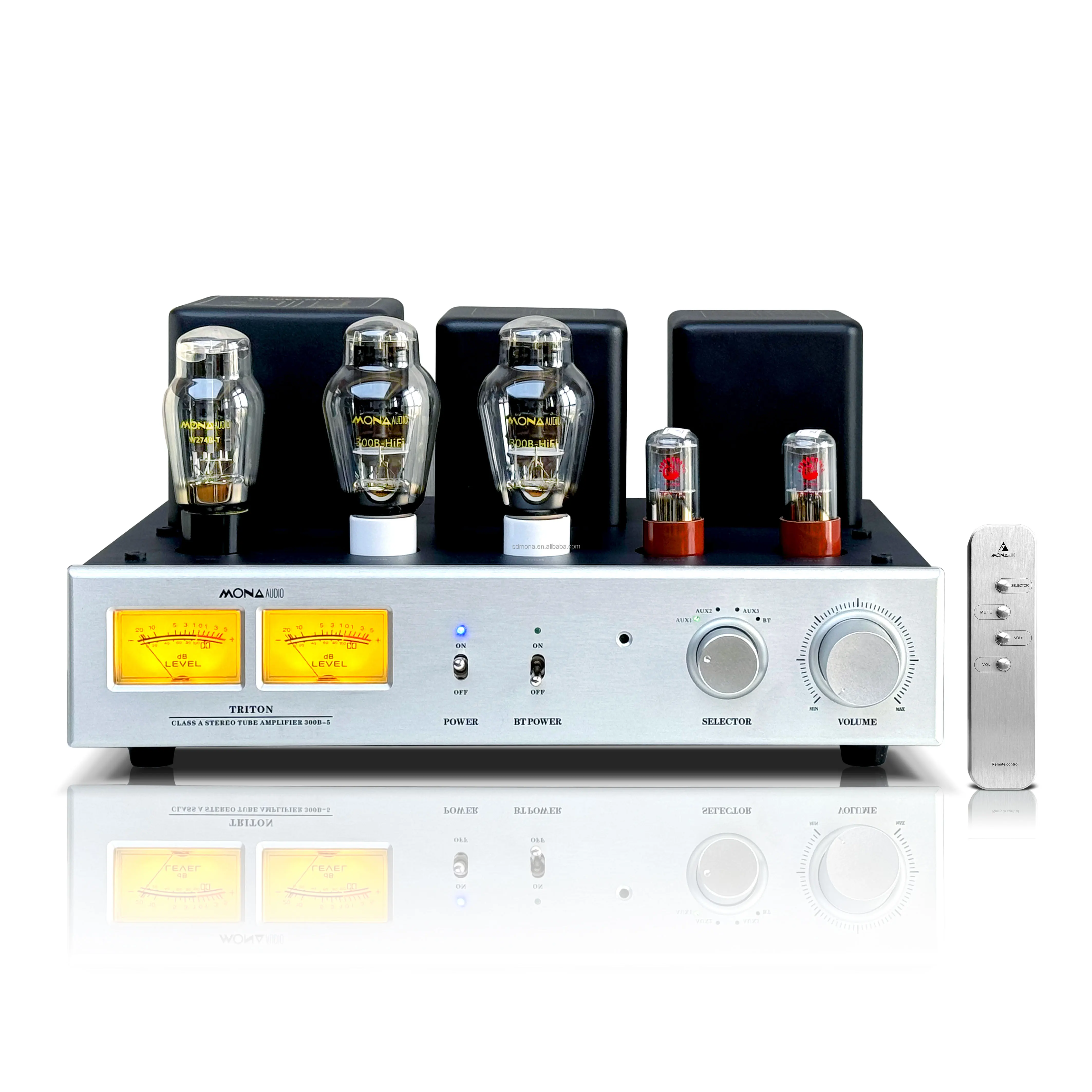 MONA Newly Upgraded 300B 2.0-Channel Home Amplifier Vacuum Tube Rectified, Dual-Stage, Handcrafted Includes Remote Control
MONA Newly Upgraded 300B 2.0-Channel Home Amplifier Vacuum Tube Rectified, Dual-Stage, Handcrafted Includes Remote Control