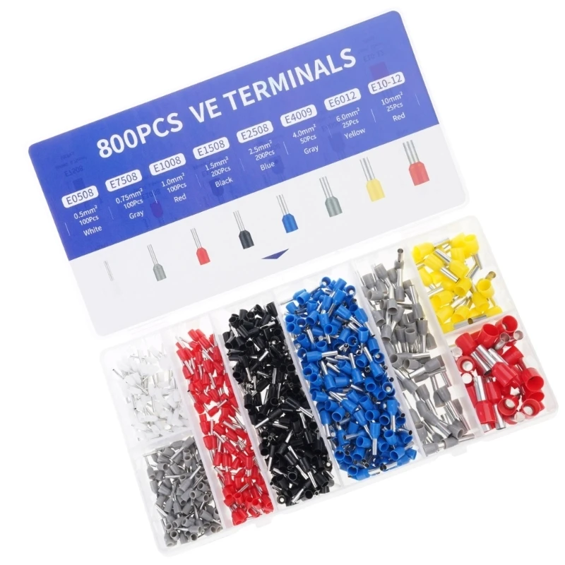 280pcs Wire End Ferrules Set Insulated Crimp Terminals 280pcs for Electrical Use 448A
280pcs Wire End Ferrules Set Insulated Crimp Terminals 280pcs for Electrical Use 448A