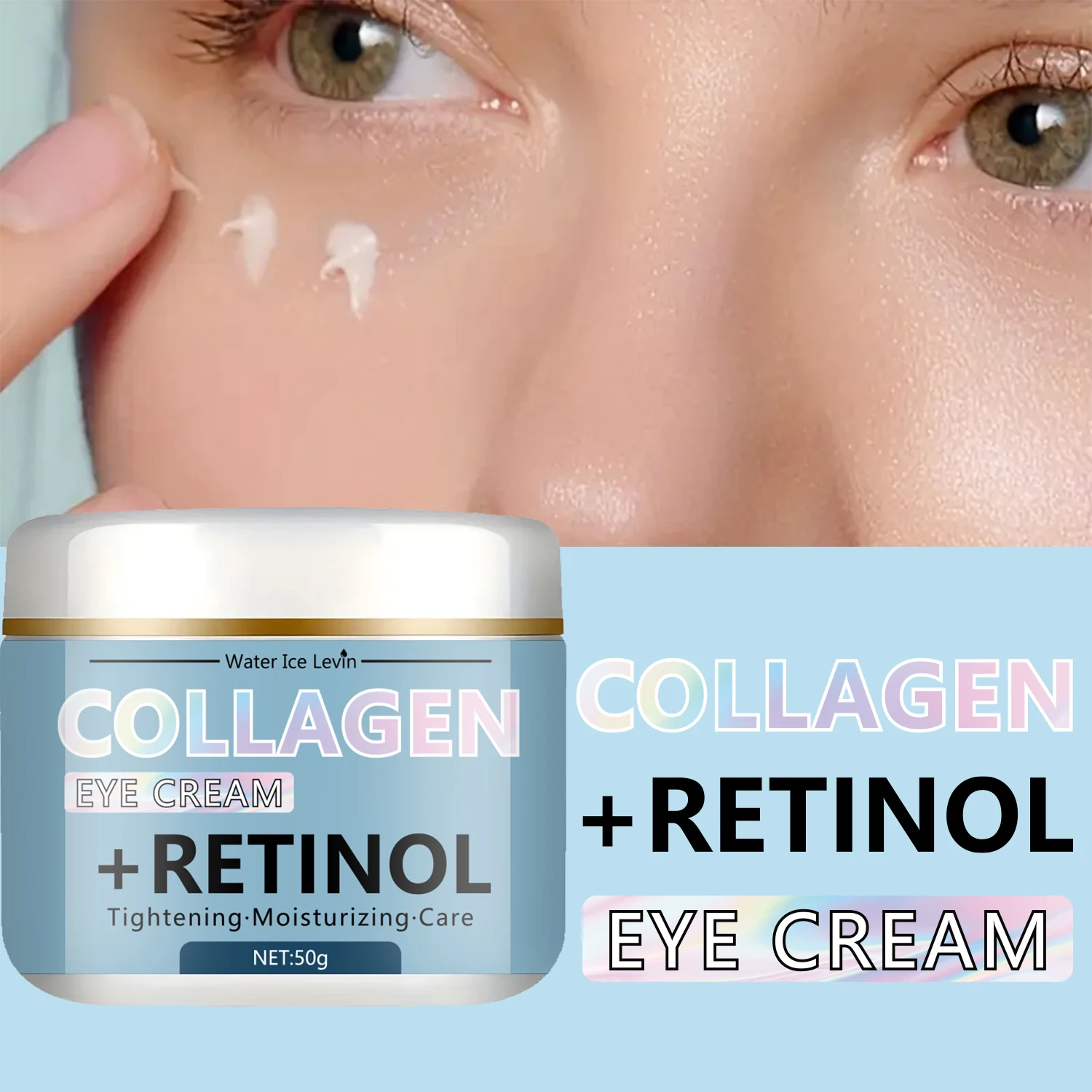 Water Ice Levin Collagen & Retinol Eye Cream: Ice Cream Texture for Deep Moisturizing, Tightening & Caring Easy to Absorb
Water Ice Levin Collagen & Retinol Eye Cream: Ice Cream Texture for Deep Moisturizing, Tightening & Caring Easy to Absorb