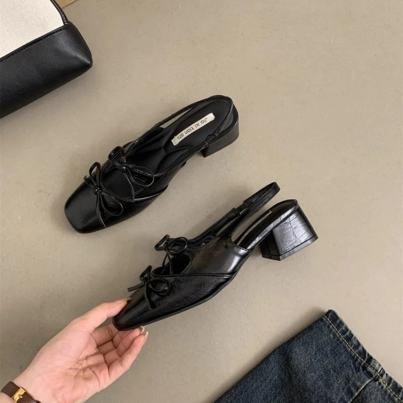 Women's Silver Bow Square Toe Ballet Shoes Summer Design High Heels Women's Fashion Dress Women's Outdoor Leather Sandals
Women's Silver Bow Square Toe Ballet Shoes Summer Design High Heels Women's Fashion Dress Women's Outdoor Leather Sandals