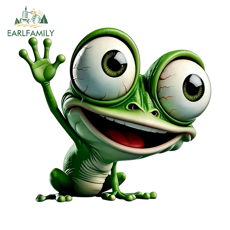 EARLFAMILY Big Eyes Frog Car Sticker Abstract Pattern Surfboard Motorcycle Personalized Stickers Decal Campervan Car Label
EARLFAMILY Big Eyes Frog Car Sticker Abstract Pattern Surfboard Motorcycle Personalized Stickers Decal Campervan Car Label