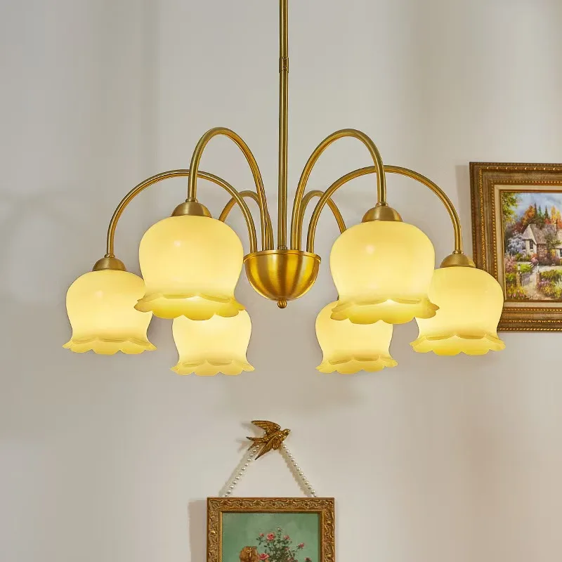 Morup Chandelier Cream resin flower bud lamp Living Room Bedroom study room medieval Lighting American retro Rustic copper Lamp
Morup Chandelier Cream resin flower bud lamp Living Room Bedroom study room medieval Lighting American retro Rustic copper Lamp