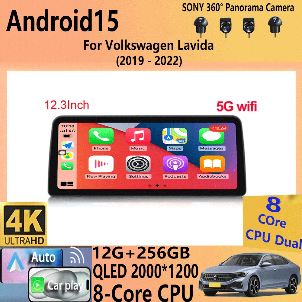 12,3-дюймовый Android 15 для Volkswagen Lavida 2019-2022 Автомобильный радиоприемник Мультимедийный плеер BT GPS Carplay 8CORE 8 + 256G
12,3-дюймовый Android 15 для Volkswagen Lavida 2019-2022 Автомобильный радиоприемник Мультимедийный плеер BT GPS Carplay 8CORE 8 + 256G