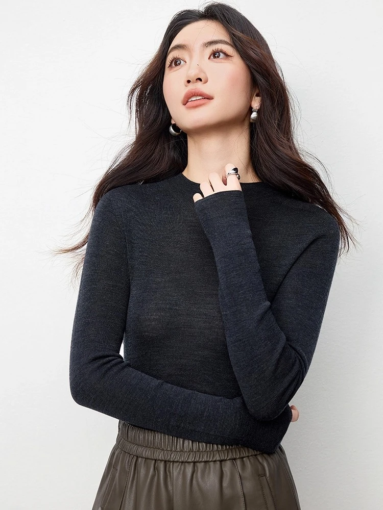 SENTUBILA Women's Sweaters Solid Long-sleeve Slim-fit Seamless Sweater 2025 Autumn Female Mock Neck Tops Office Lady W53HG3062
SENTUBILA Women's Sweaters Solid Long-sleeve Slim-fit Seamless Sweater 2025 Autumn Female Mock Neck Tops Office Lady W53HG3062
