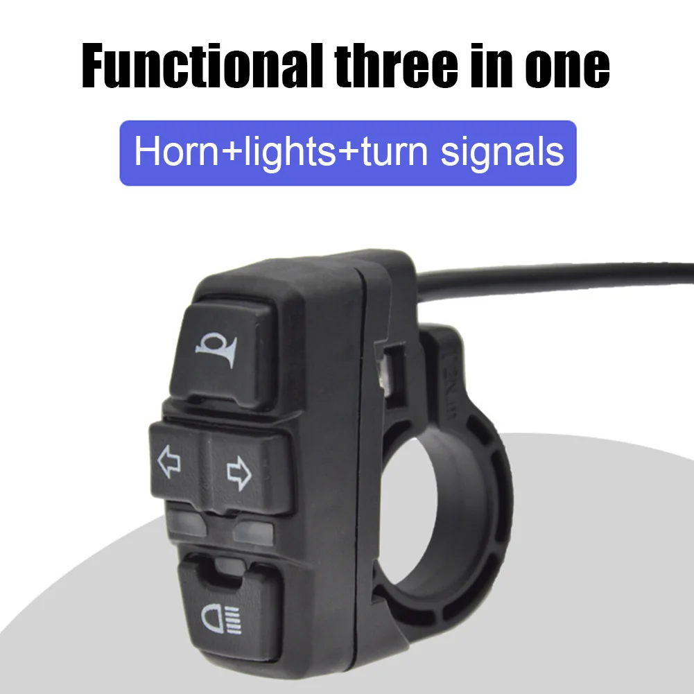 Turn Signal Light Button Control Easy Installation Ebike Lamp Horn Switch Button Accessories for Electric Bike Scooter
Turn Signal Light Button Control Easy Installation Ebike Lamp Horn Switch Button Accessories for Electric Bike Scooter