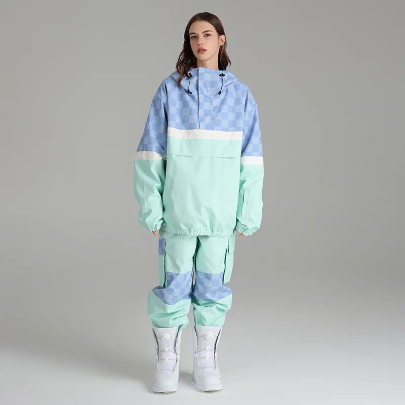 SEARIPE 2025 Checkered Ski Suit Set - Waterproof Windproof Thermal Insulated Snowboard Jacket & Pants for Men & Women
SEARIPE 2025 Checkered Ski Suit Set - Waterproof Windproof Thermal Insulated Snowboard Jacket & Pants for Men & Women