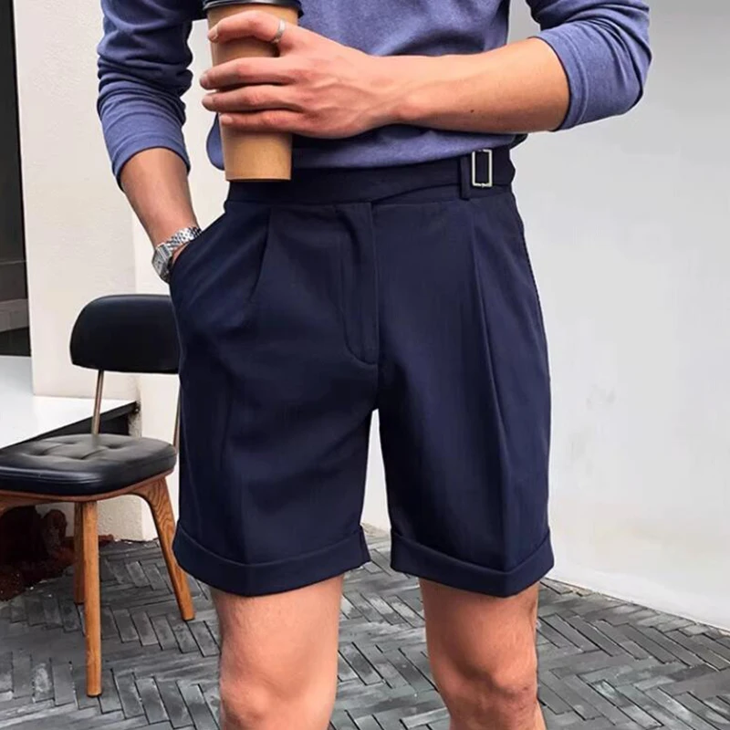 Streetwear Fashion High Waist Straight Shorts For Men 2024 Summer New Trendy Pleated Lace-up Belt Shorts Mens Vintage Short Pant
Streetwear Fashion High Waist Straight Shorts For Men 2024 Summer New Trendy Pleated Lace-up Belt Shorts Mens Vintage Short Pant