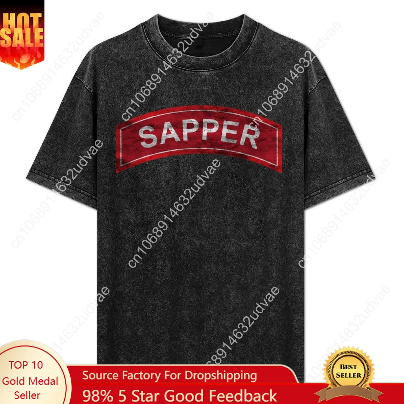 Sapper Retro T shirts mans womans Vintage Tshirt cotton Short sleeve T-shirt soft TEE Custom tops Unisex clothes tshirt
Sapper Retro T shirts mans womans Vintage Tshirt cotton Short sleeve T-shirt soft TEE Custom tops Unisex clothes tshirt