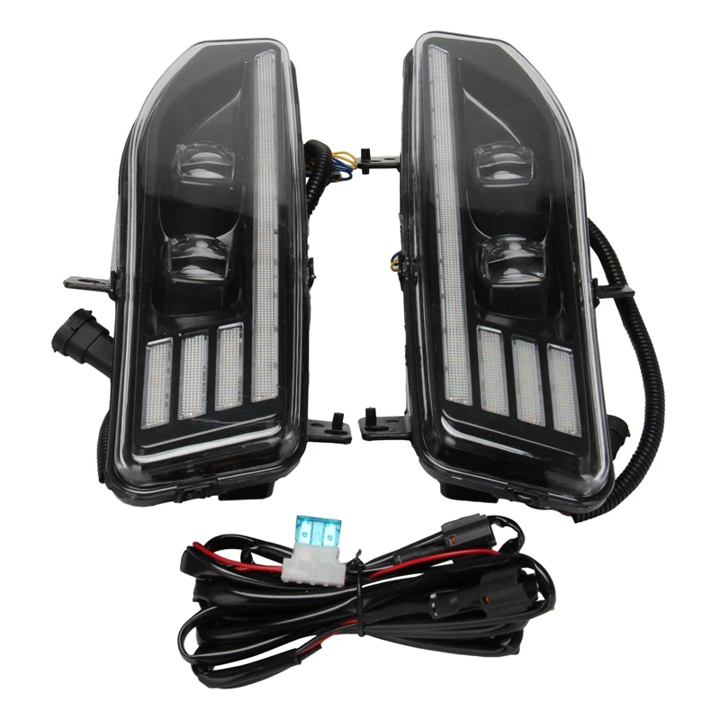 DRL Daytime Running Lights Fog Lights With Dynamic Turn Signal Lamp For Nissan Rogue X-Trail 2017-2020 Sentra 2020
DRL Daytime Running Lights Fog Lights With Dynamic Turn Signal Lamp For Nissan Rogue X-Trail 2017-2020 Sentra 2020