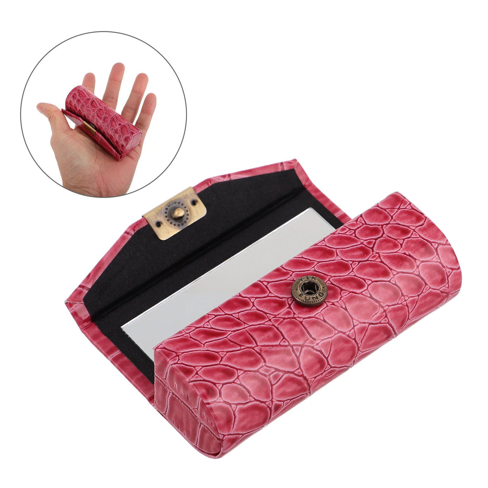 Lipstick Box Snap Button Bag Portable Storage Travel Organizer Gloss Case Decoration
Lipstick Box Snap Button Bag Portable Storage Travel Organizer Gloss Case Decoration