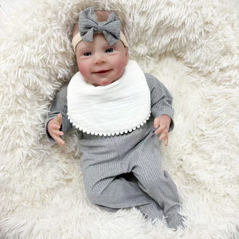 19inch Sebastian Soft Cloth Body Reborn Doll Lifelike Cuddly Baby Multiple Layers Painting 3D Skin Hand Draw Hair Visible Veins
19inch Sebastian Soft Cloth Body Reborn Doll Lifelike Cuddly Baby Multiple Layers Painting 3D Skin Hand Draw Hair Visible Veins