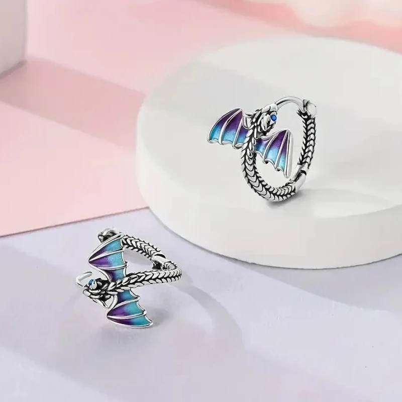 925 Sterling Silver Geometric Chic Animal Wing Scales Hoop Earring for Women Fine Jewelry High Luxury Vintage Accessories
925 Sterling Silver Geometric Chic Animal Wing Scales Hoop Earring for Women Fine Jewelry High Luxury Vintage Accessories