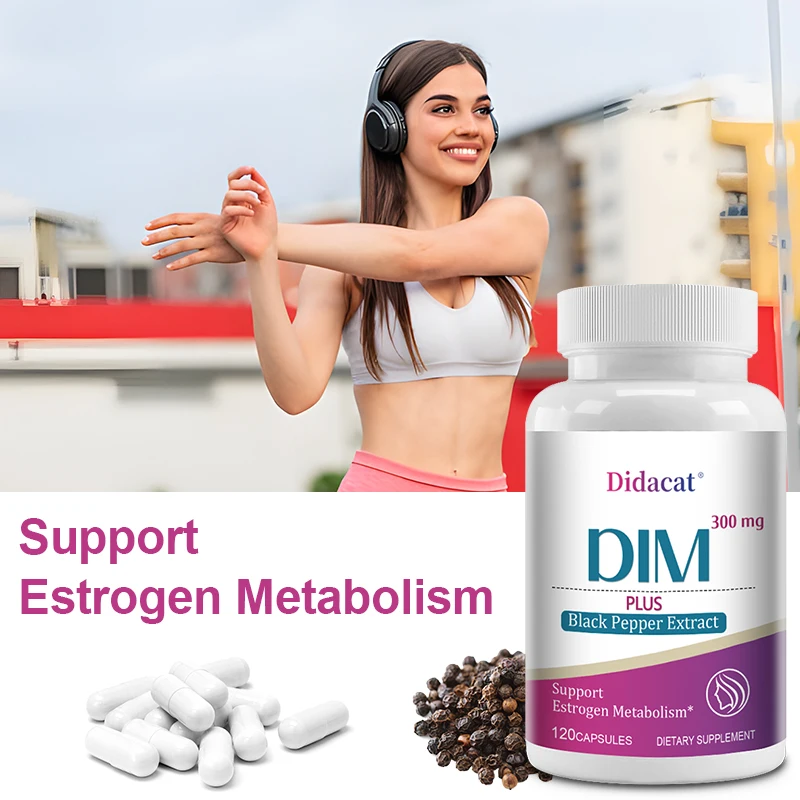 DIM 300mg Capsules with Black Pepper Extract, Nutrient Supplement for Daily Body Metabolic Prostate & Midlife Wellness Support
DIM 300mg Capsules with Black Pepper Extract, Nutrient Supplement for Daily Body Metabolic Prostate & Midlife Wellness Support
