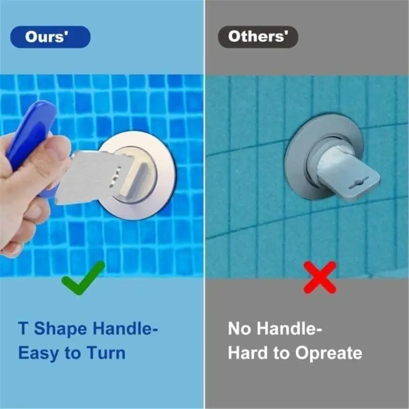 R9UF Эффективный инструмент для удаления струи бассейна с эргономичной резиновой ручкой для квадратных сливных пробок в
R9UF Эффективный инструмент для удаления струи бассейна с эргономичной резиновой ручкой для квадратных сливных пробок в