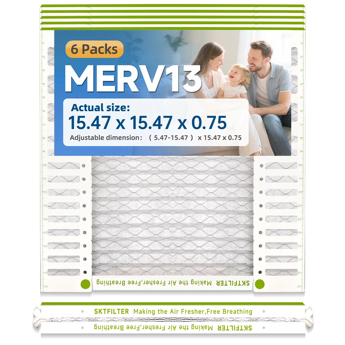 16x16x1 Air Filter MERV 13 HVAC Compatible AC Furnace Air Conditioner Cabin Vent Fan 15.55x15.55x0.75 15.55 x 15.55 x 0.75 6 Packs
16x16x1 Air Filter MERV 13 HVAC Compatible AC Furnace Air Conditioner Cabin Vent Fan 15.55x15.55x0.75 15.55 x 15.55 x 0.75 6 Packs