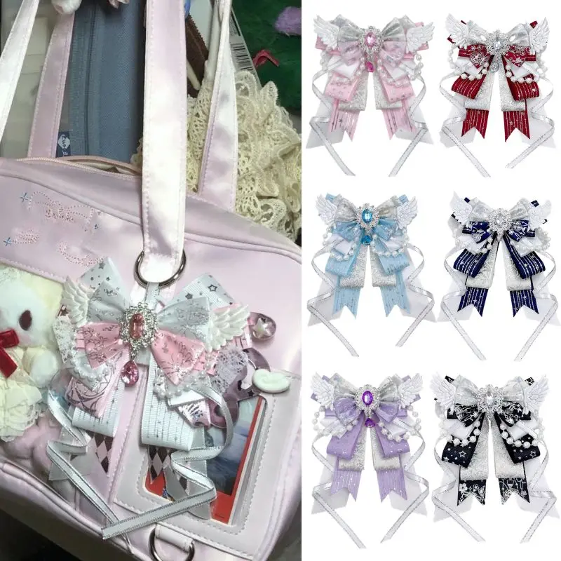 Itabag Decoration Accessories Double Layer Ribbon Bow Bag Pendant DIY Lolita Bow With Chain Anime Periphery Fan Lightstick Decor
Itabag Decoration Accessories Double Layer Ribbon Bow Bag Pendant DIY Lolita Bow With Chain Anime Periphery Fan Lightstick Decor