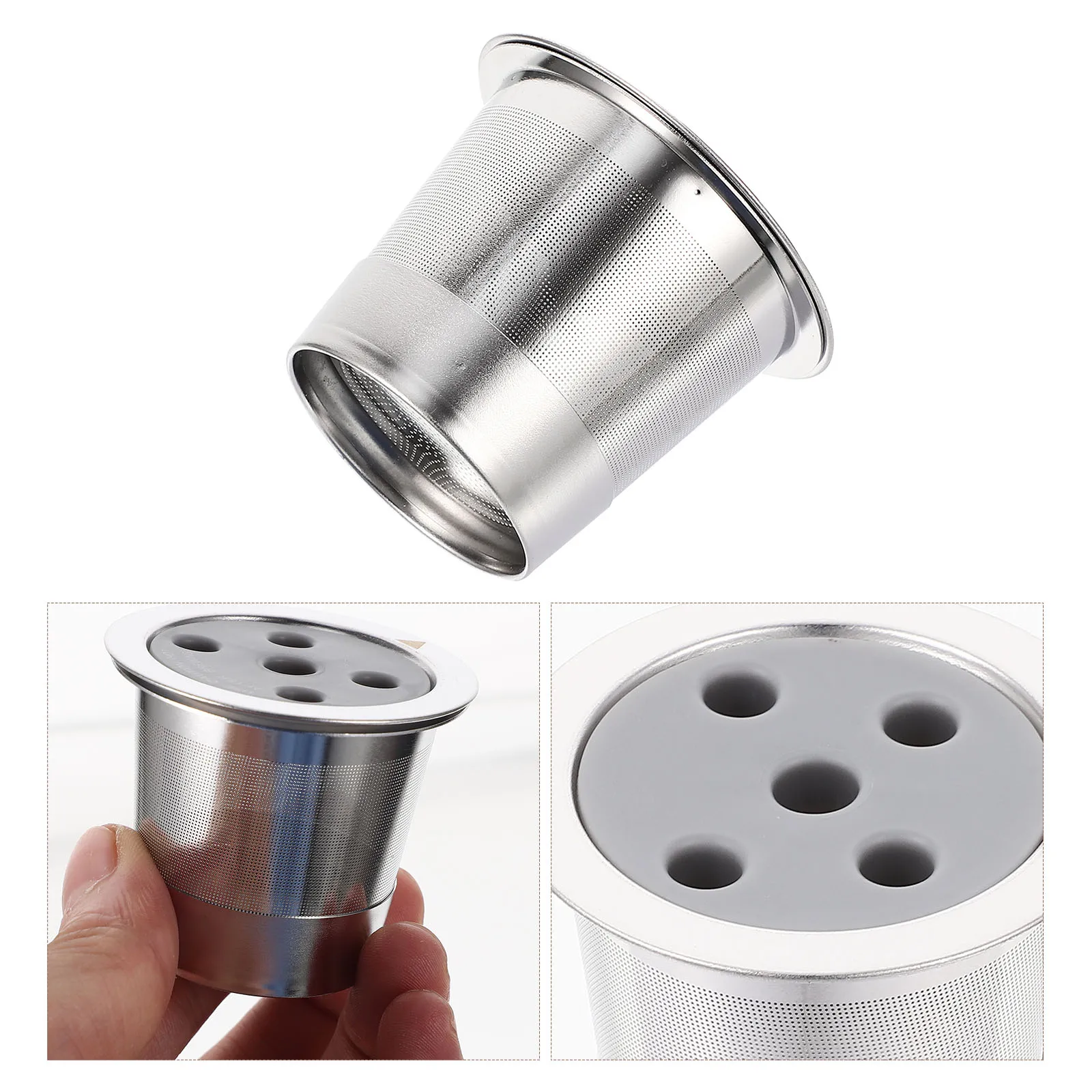 Stainless Steel For Bar Espresso Basket Strainer Cup Refillable Machine Capsules Reusable Pod Durable Dripper Maker Accessories
Stainless Steel For Bar Espresso Basket Strainer Cup Refillable Machine Capsules Reusable Pod Durable Dripper Maker Accessories