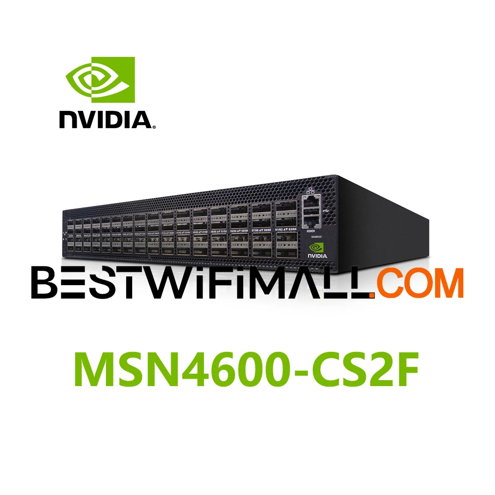 Mellanox MSN4600-CS2F NVIDIA Spectrum-3 100GbE 2U Open Ethernet Switch Onyx System 64 x 200GbE QSFP28
Mellanox MSN4600-CS2F NVIDIA Spectrum-3 100GbE 2U Open Ethernet Switch Onyx System 64 x 200GbE QSFP28