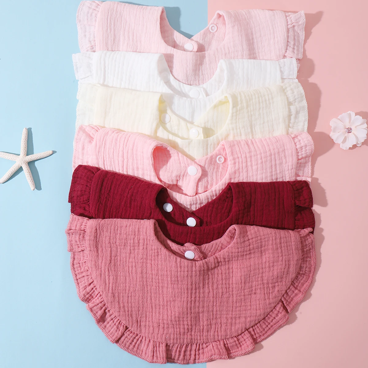Random 3pc Baby Bibs Infant Burp Cloths Stuff Feeding Drool Bandana Saliva Towel Toddler Ruffle Solid Color Bib Baby Accessories
Random 3pc Baby Bibs Infant Burp Cloths Stuff Feeding Drool Bandana Saliva Towel Toddler Ruffle Solid Color Bib Baby Accessories