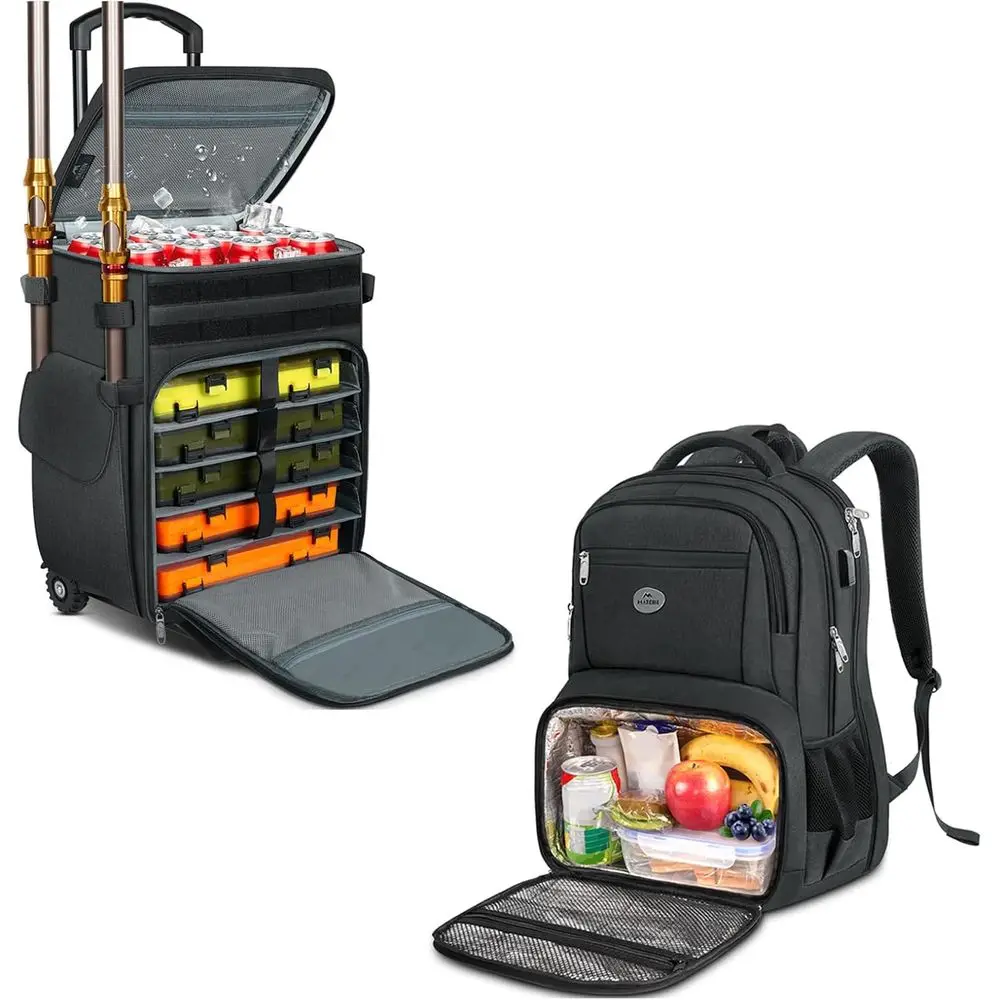 Rolling Tackle Box with Cooler, Large Fishing Bag with Wheels or 5 Trays, 17 Inch Laptop Backpack, TSA Large Travel Backpack wit
Rolling Tackle Box with Cooler, Large Fishing Bag with Wheels or 5 Trays, 17 Inch Laptop Backpack, TSA Large Travel Backpack wit