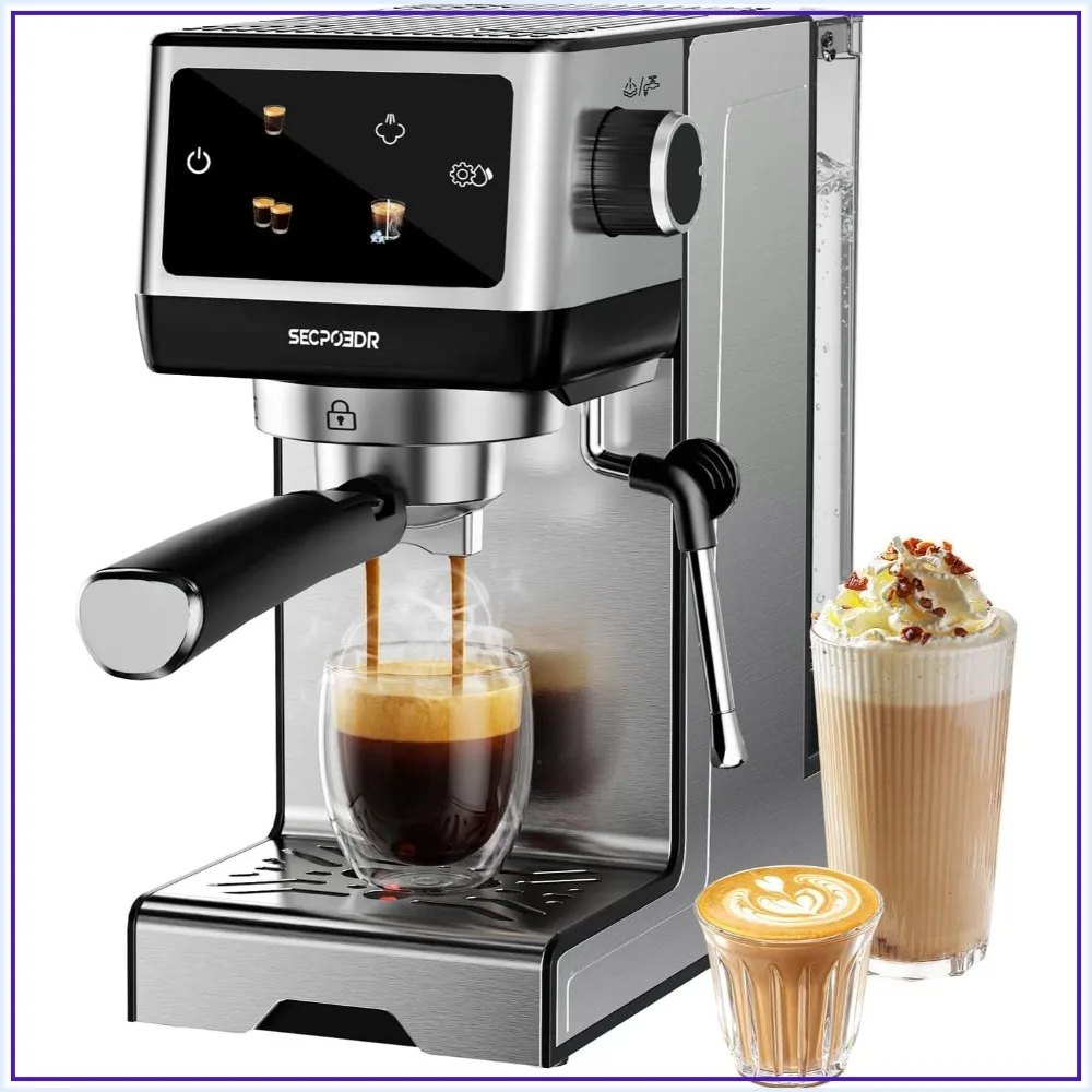 20Bar Espresso Machine with Powerful Milk Frother, Rapid Cold Brew, Easy to Use Compact Maker, Fast Heat 1350W, 45oz Water Tank
20Bar Espresso Machine with Powerful Milk Frother, Rapid Cold Brew, Easy to Use Compact Maker, Fast Heat 1350W, 45oz Water Tank