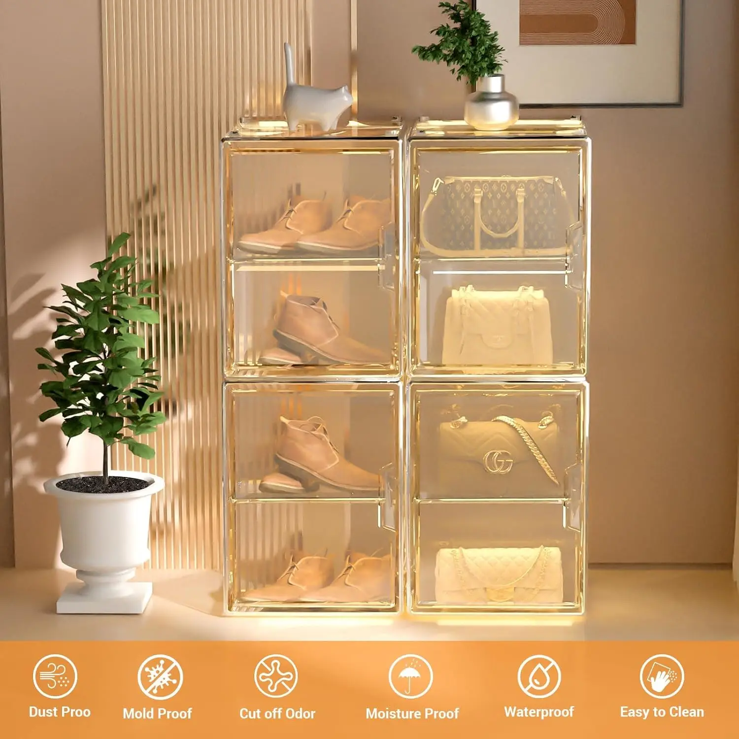 1PCS Clear Large Capacity Storage Box Containers for Figures Acrylic Box Showcase Large Cosmetics Organizer Case Shoe Box
1PCS Clear Large Capacity Storage Box Containers for Figures Acrylic Box Showcase Large Cosmetics Organizer Case Shoe Box