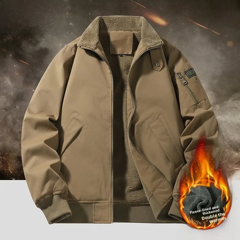 Утепленная куртка из овечьего вельвета на флисовой подкладке для мужчин, осенне-зимняя теплая хлопковая куртка на молнии, повседневная модель
Утепленная куртка из овечьего вельвета на флисовой подкладке для мужчин, осенне-зимняя теплая хлопковая куртка на молнии, повседневная модель