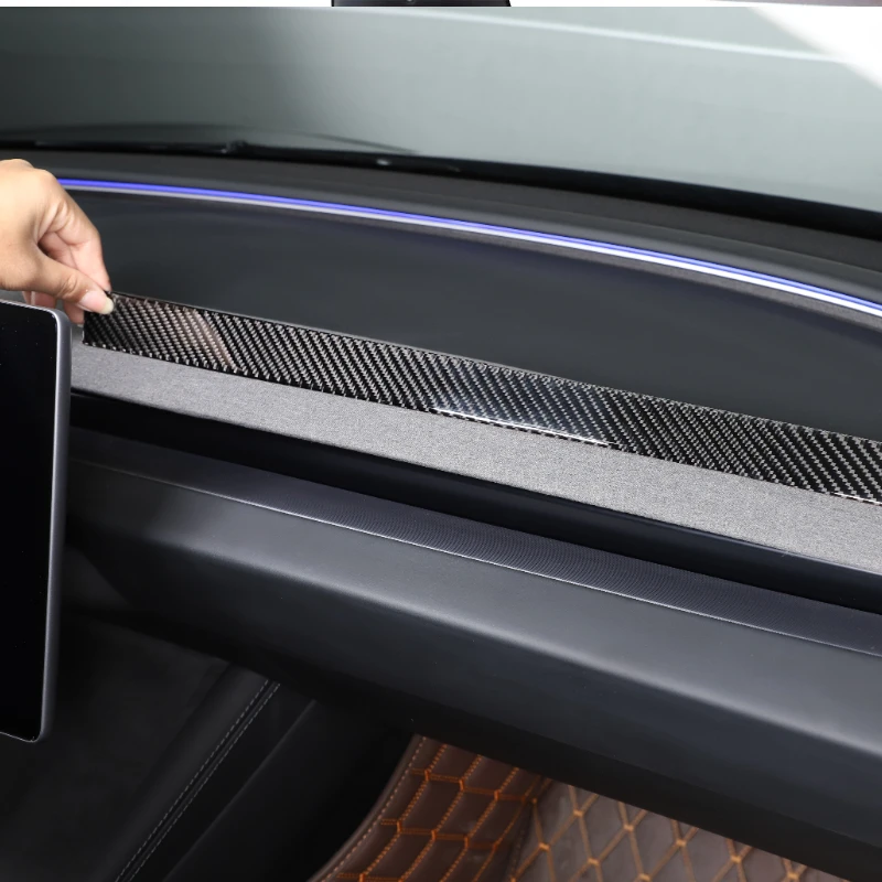 For Tesla Model 3 2023-2024 Soft Carbon Fiber Car Center Console Air Outlet Decorative Strip Car Interior Accessories
For Tesla Model 3 2023-2024 Soft Carbon Fiber Car Center Console Air Outlet Decorative Strip Car Interior Accessories