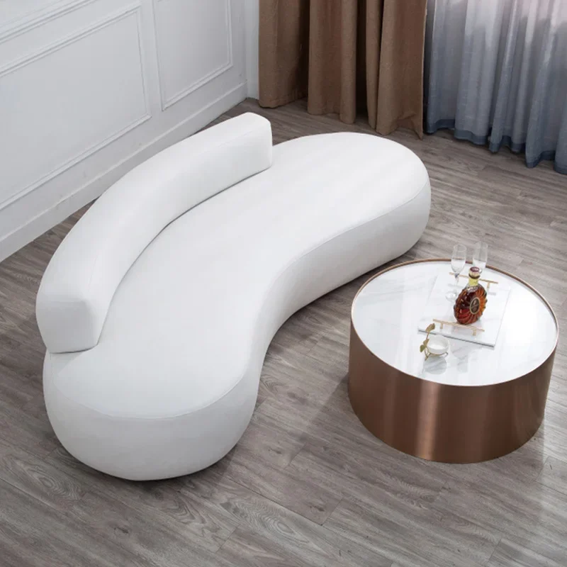 # Стильный высококачественный белый бархатный диван, итальянский диван для виллы, современный минималистичный изогнутый диван для гостиной
# Стильный высококачественный белый бархатный диван, итальянский диван для виллы, современный минималистичный изогнутый диван для гостиной